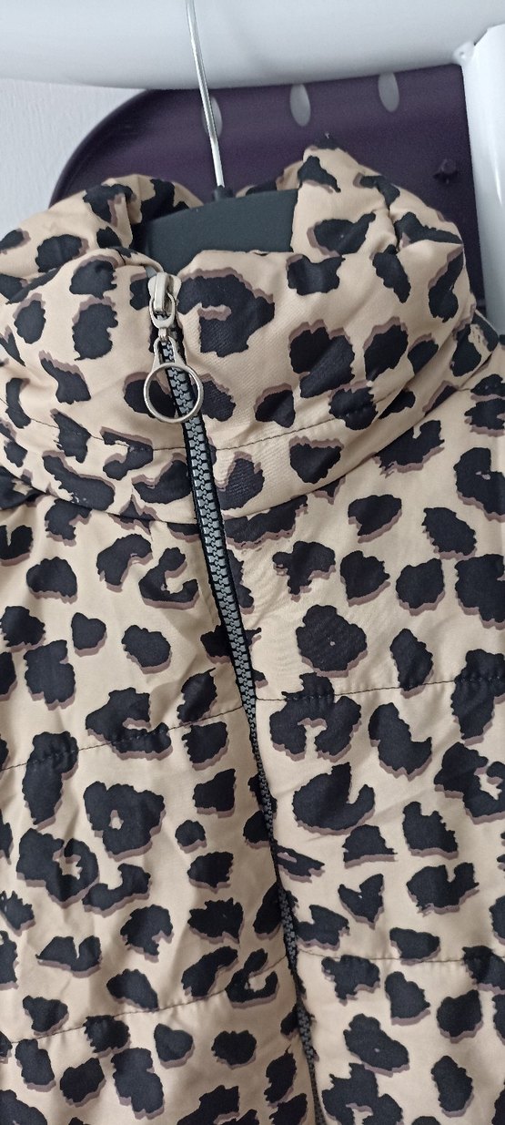 Leopar Desenli Kadın Mont - Görsel 2