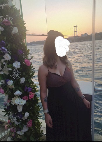 Siyah Uzun Abiye Elbise - Görsel 2