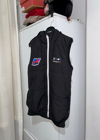 Siyah Kapüşonlu Erkek Şişme Yelek - Görsel 3