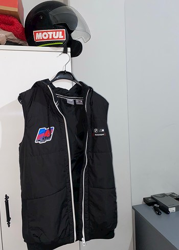 Siyah Kapüşonlu Erkek Şişme Yelek - Görsel 4