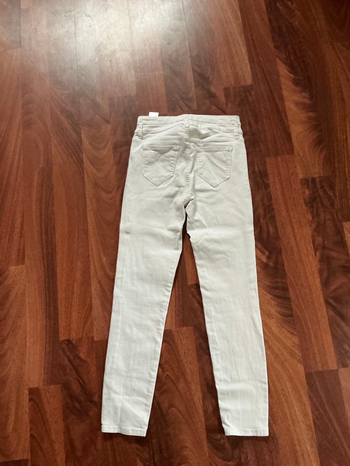 Beyaz Kadın Normal Boy Denim Pantolon - Görsel 3