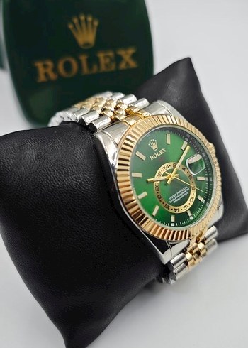 Rolex Yeşil Kadranlı Modern Klasik Erkek Saati - Görsel 3