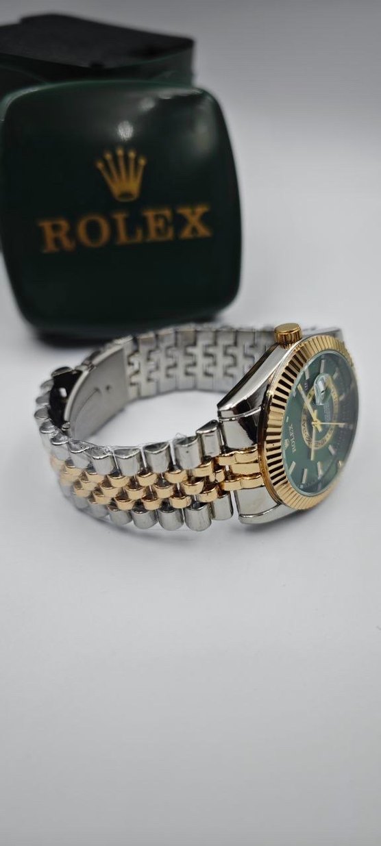 Rolex Yeşil Kadranlı Modern Klasik Erkek Saati - Görsel 4