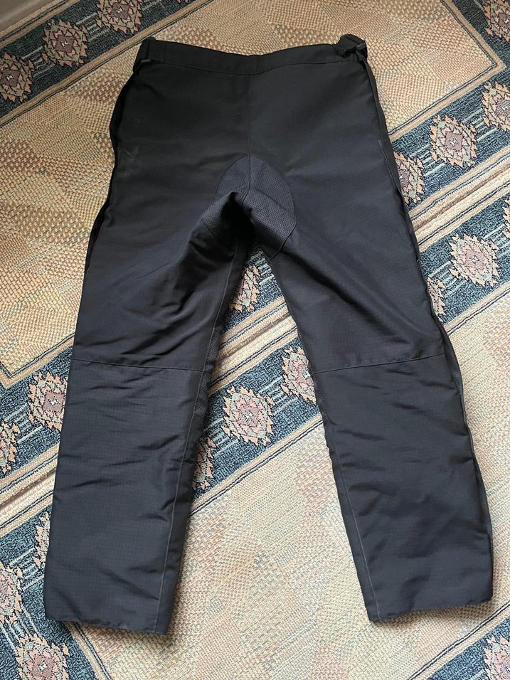 Siyah Motorcu Pantolon, Tokalı, Rahat Kesim - Görsel 2