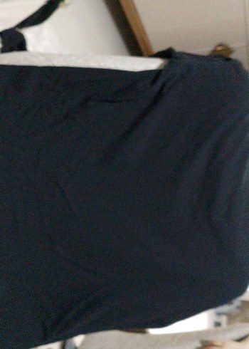 Sokak Stili Baskılı Siyah Hamile Tişörtü - Görsel 5