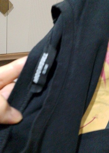 Sokak Stili Baskılı Siyah Hamile Tişörtü - Görsel 3