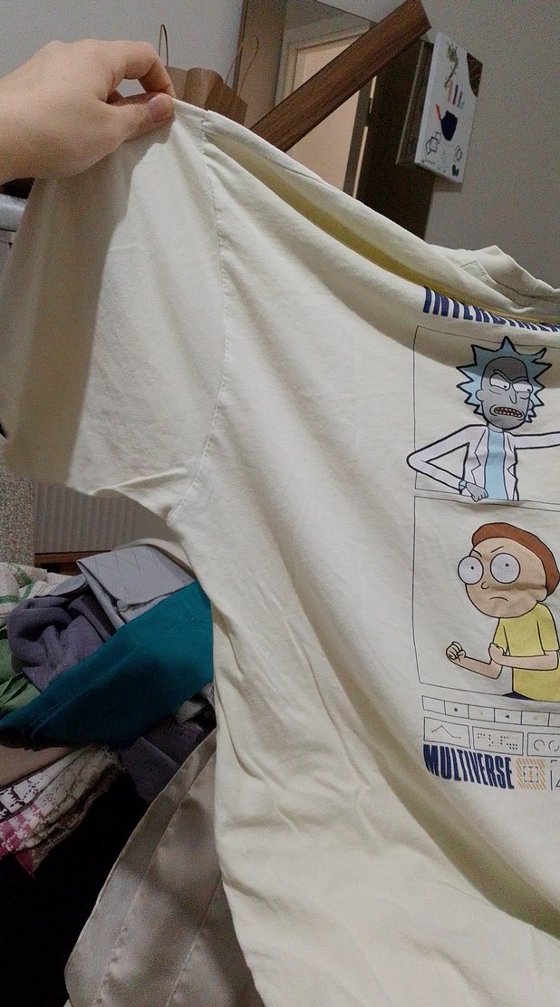 Baskılı Beyaz Hamile Tişörtü - Görsel 2