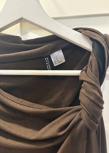 Kahverengi H&M elbise - Görsel 3