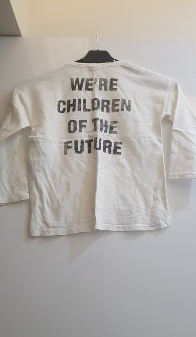 Kız Çocuk Beyaz Uzun Kollu Tişört - Görsel 2