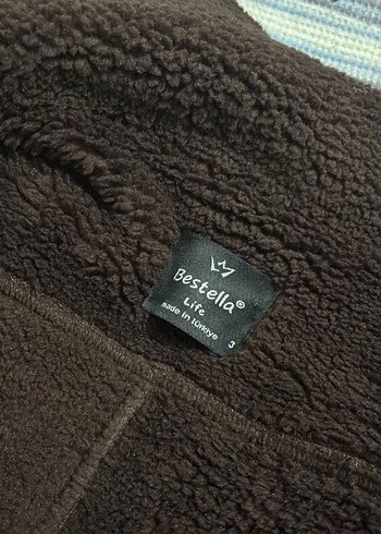 Kahverengi Kürklü Deri Kadın Biker Ceket - Görsel 3