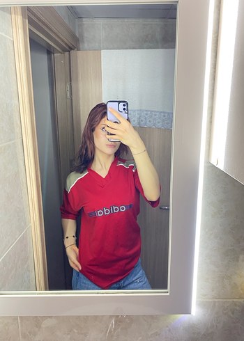 adidas kırmızı tişört - Görsel 2