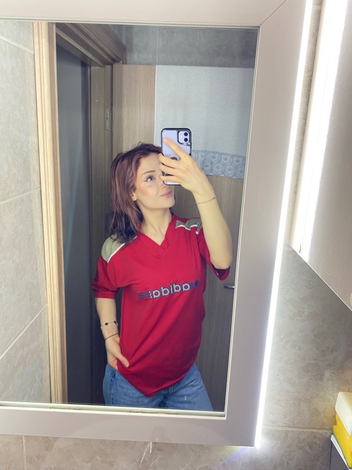 adidas kırmızı tişört - Görsel 3