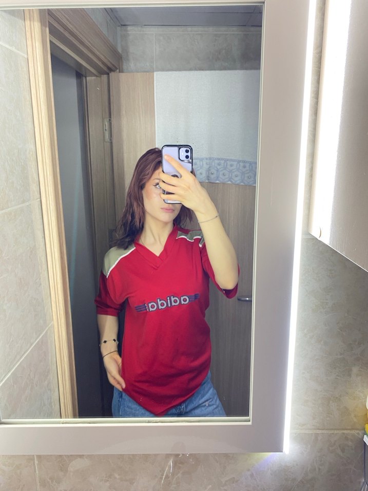 adidas kırmızı tişört - Görsel 2