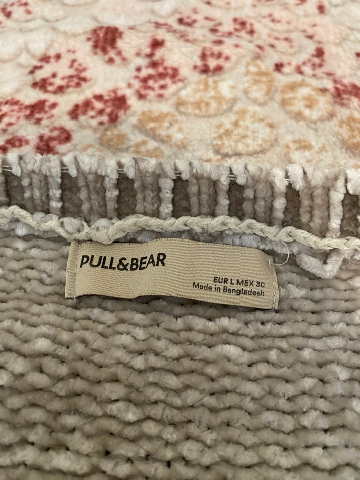 pull&bear Gri Kadın Uzun Kollu Örgü Kazak - Görsel 3