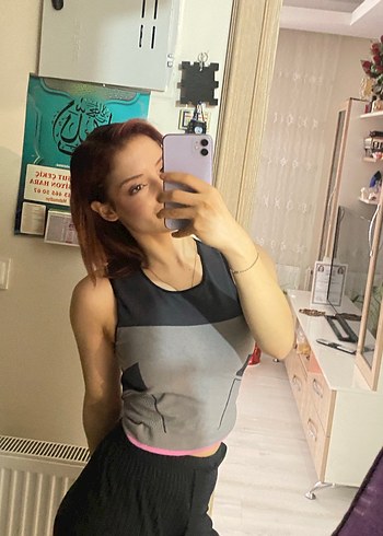 Gri Straplez Spor Üst - Görsel 3