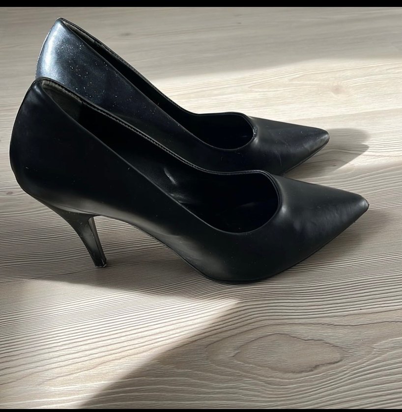 Kadın Siyah Rugan Stiletto Topuklu Ayakkabı - Görsel 2