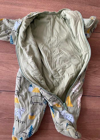 Yeşil Fermuarlı Bebek Tulum - Görsel 2