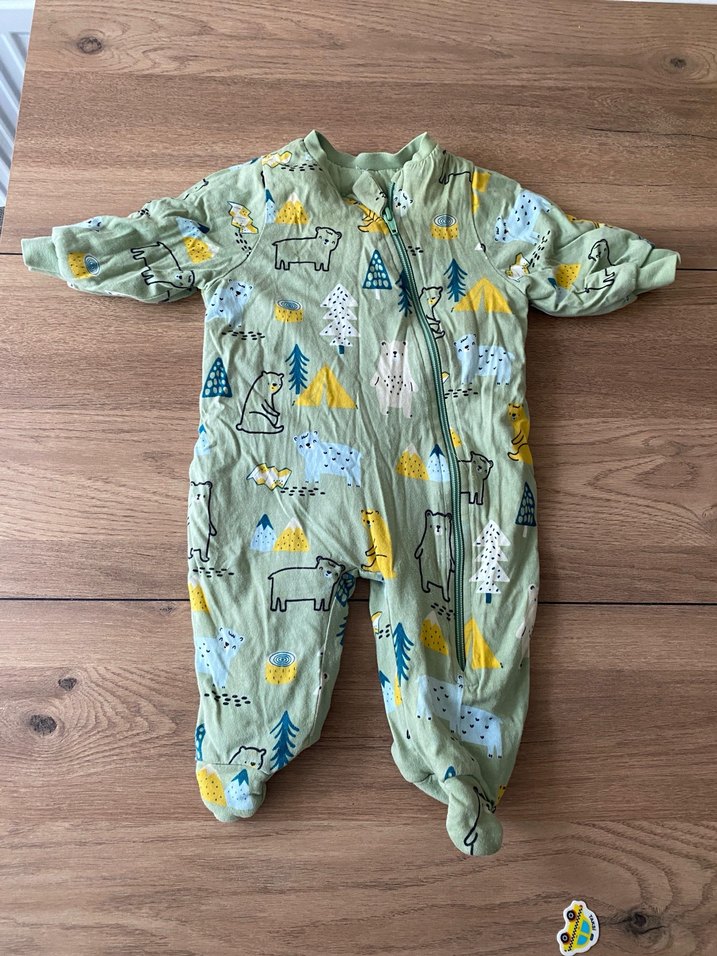 Yeşil Fermuarlı Bebek Tulum - Görsel 4