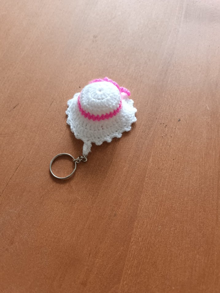 3 Adet  Örgü Anahtarlık Şapka - Görsel 4