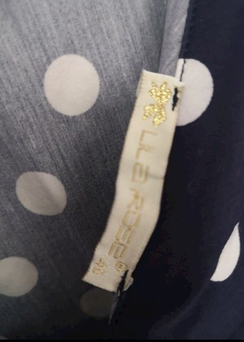 Lacivert Puantiyeli Midi Kalem Elbise - Görsel 5