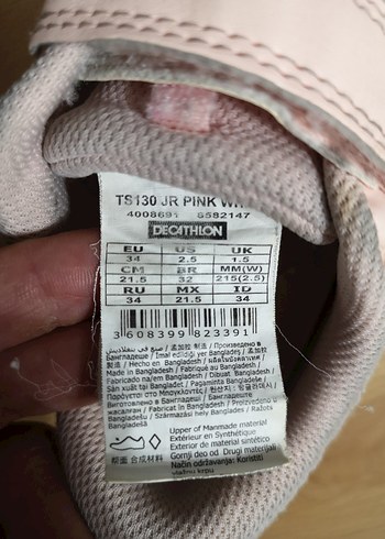 Kız Çocuk Pembe Cırt Cırtlı Spor Ayakkabı - Görsel 7