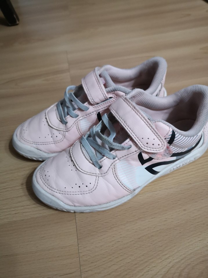 Kız Çocuk Pembe Cırt Cırtlı Spor Ayakkabı - Görsel 4