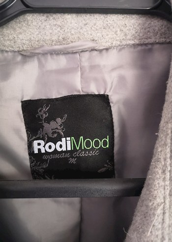 Düğmeli Gri Midi Kadın Kaban - Görsel 3