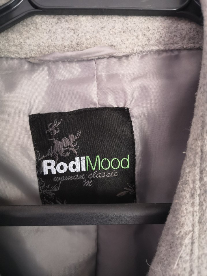 Düğmeli Gri Midi Kadın Kaban - Görsel 3