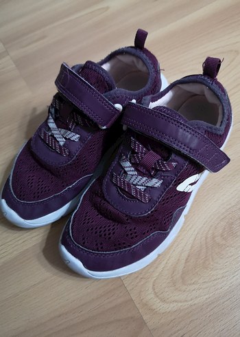 Kız Çocuk Mor Cırt Cırtlı Spor Ayakkabı - Görsel 6