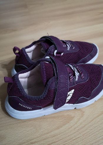 Kız Çocuk Mor Cırt Cırtlı Spor Ayakkabı - Görsel 5