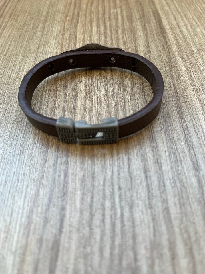 Vintage Biker Erkek Deri Bileklik - Görsel 3