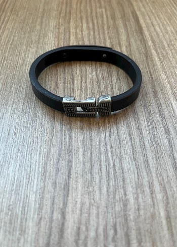 Siyah Rock Punk Erkek Bileklik - Görsel 3