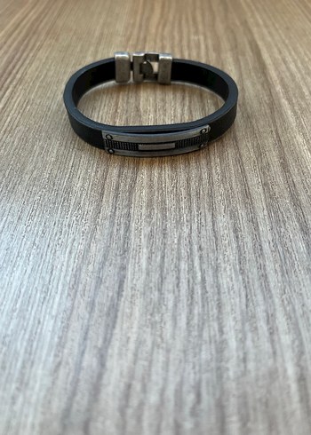 Siyah Rock Punk Erkek Bileklik - Görsel 2