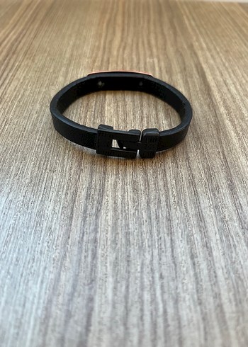 Siyah Biker Erkek Deri Bileklik - Görsel 3