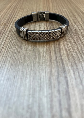 Gri Vintage Erkek Bileklik - Görsel 2