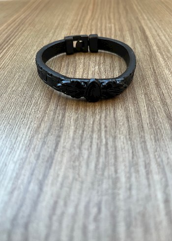 Siyah Gotik Erkek Bileklik - Görsel 2