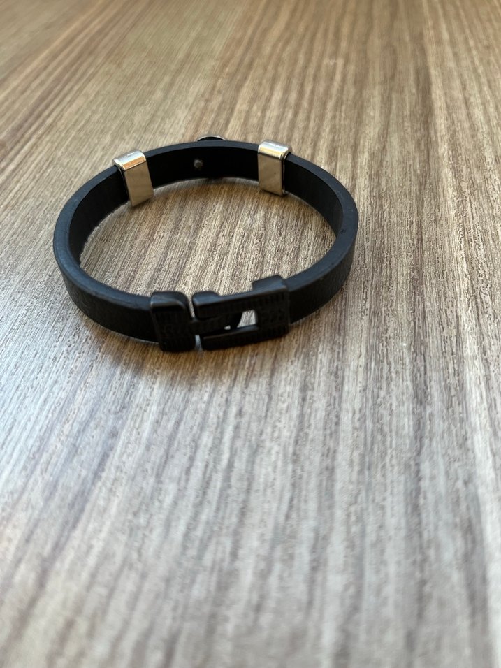 Sade Siyah Erkek Biker Bileklik - Görsel 3