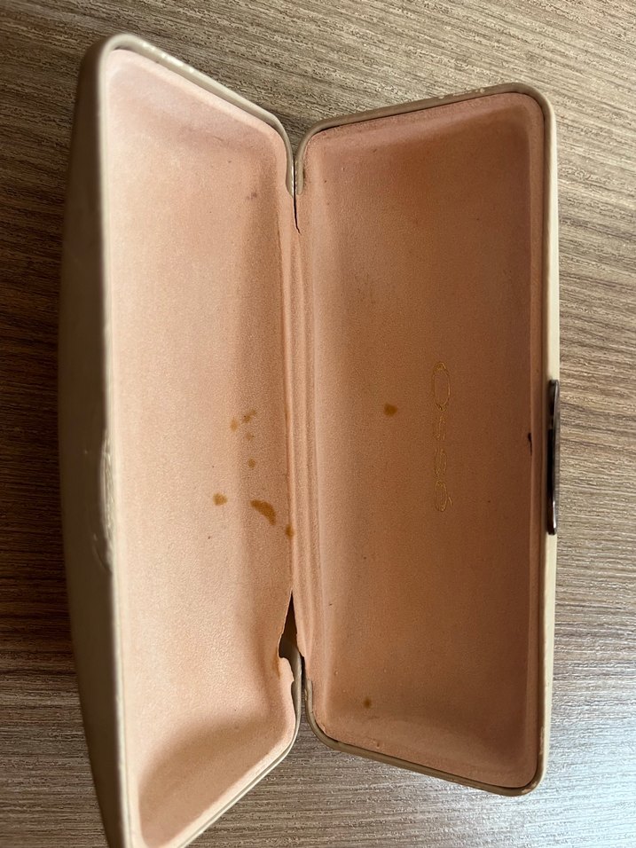 Bej Parlak Kadın Gözlük Kutusu - Görsel 2