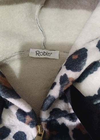 Kapüşonlu Leopar Desenli Kadın Ceket - Görsel 2