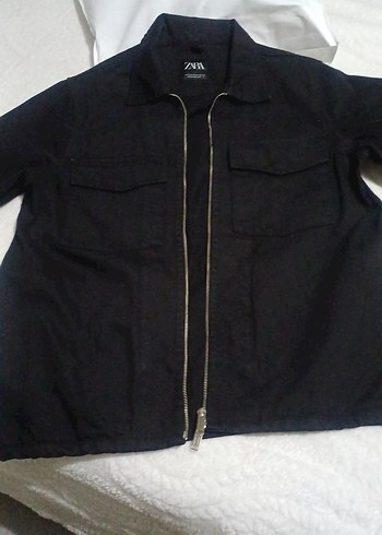 Siyah Fermuarlı Kadın Denim Ceket - Görsel 4