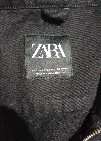 Siyah Fermuarlı Kadın Denim Ceket - Görsel 2