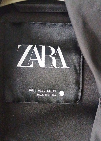 Zara Siyah Midi Street Wear Kadın Ceket - Görsel 2