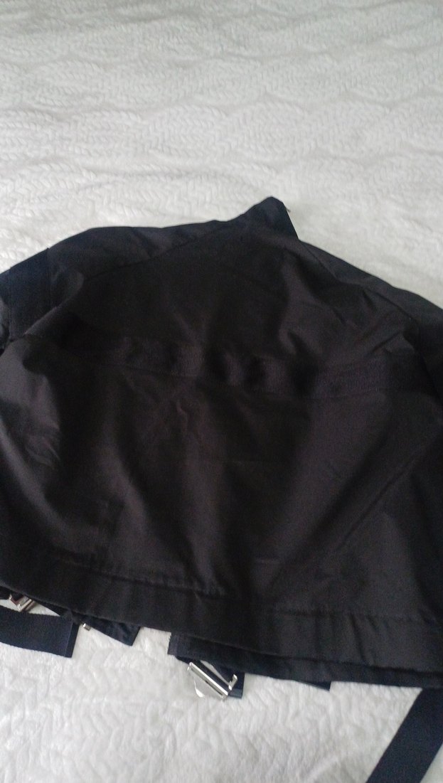 Zara Siyah Midi Street Wear Kadın Ceket - Görsel 4