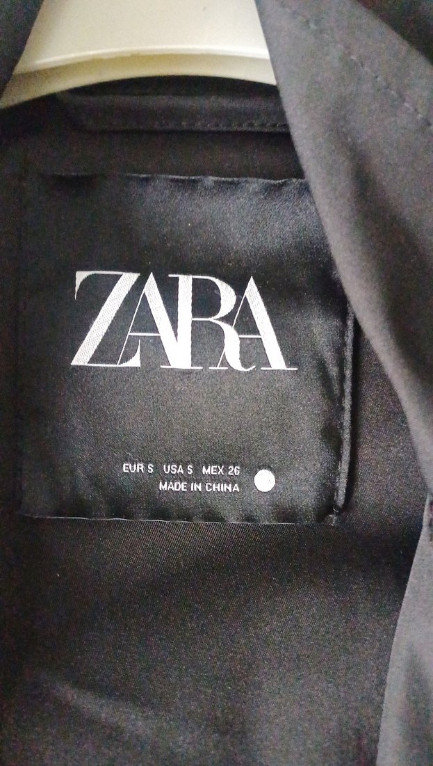 Zara Siyah Midi Street Wear Kadın Ceket - Görsel 2