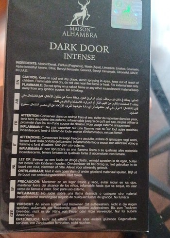 Dark Door Intense Erkek Parfümü - Görsel 3