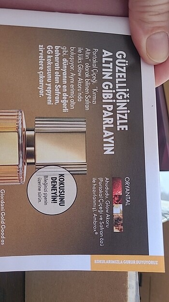 Beden Oriflame Giordani Good as Gold EDP 50 ML