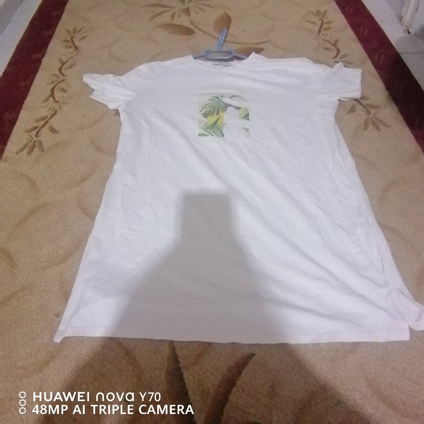 Beyaz Baskılı kısa kollu - Görsel 2