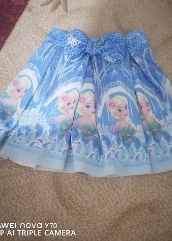 Kız Çocuk Pembe Kolsuz Fırfırlı Bluz - Görsel 4