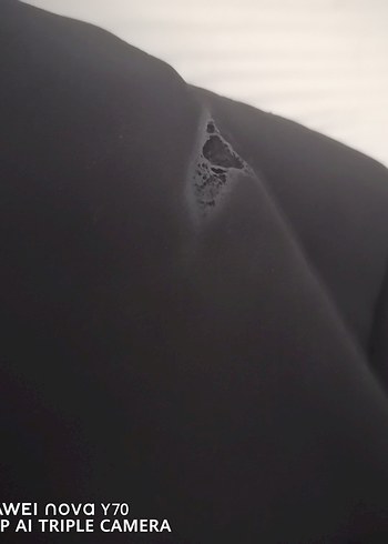 Kadın Siyah Uzun Kemerli Ofis Kabanı - Görsel 3