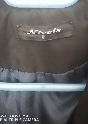 Kadın Siyah Uzun Kemerli Ofis Kabanı - Görsel 2